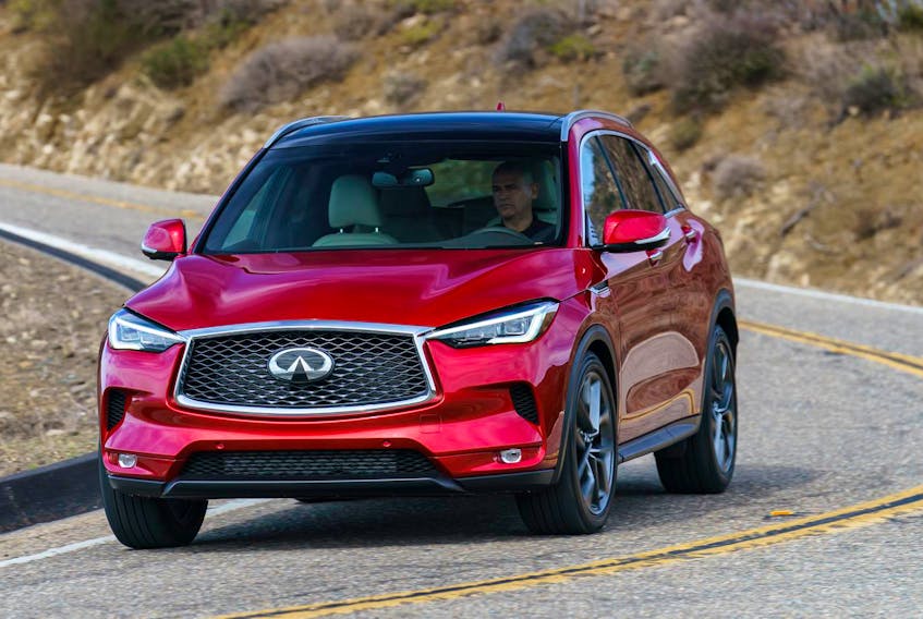 
The 2019 Infiniti QX50 is defined by distinctive proportions which set the car apart. Influenced by Infiniti’s “powerful elegance" design language, the all-new QX50 has an elevated, commanding SUV stance and strong character lines. - INFINITI

