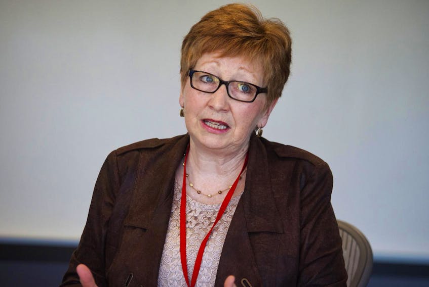 
Janet Knox, president and CEO of the Nova Scotia Health Authority, speaks at a Chronicle Herald editorial board meeting in 2016. - Ryan Taplin
