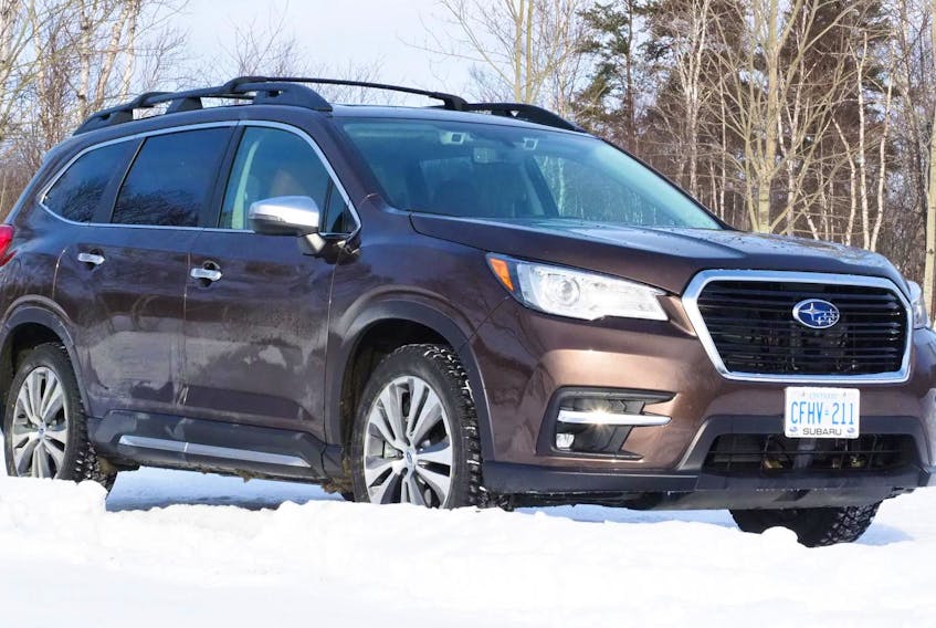 
The 2019 Subaru Ascent is powered by a 260-horsepower, 2.4-litre, four-cylinder engine. 
