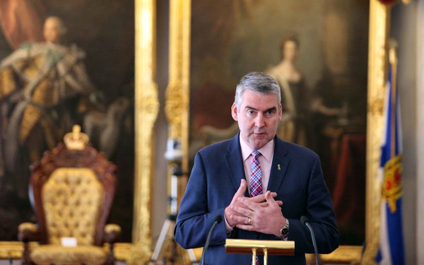 
Premier Stephen McNeil speaks on the Human Organ and Tissue Donation Act, which he presented to the legislation on Tuesday morning. The act, which won’t be proclaimed for at least a year, will presume everyone to be a potential donor unless they or their family opts out. - Eric Wynne

