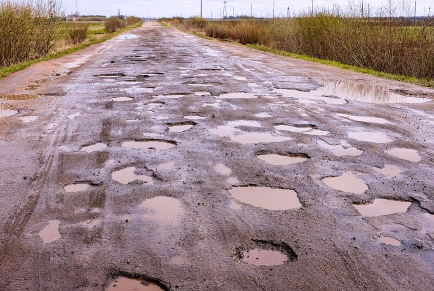 
Potholes are common around the world, but more frequent and severe in areas where there is a repeated freeze-thaw cycle. You probably don’t have to be told that makes Nova Scotia pothole country. - 123RF
