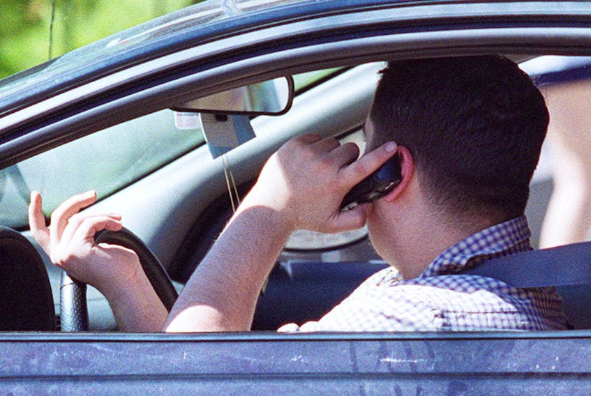 
The fine for using a cellphone while operating a motor vehicle in Nova Scotia is $237.50. - Christian Laforce / file
