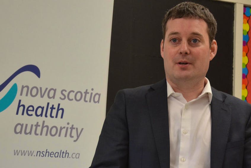 
Health Minister Randy Delorey makes an announcement in Kennetcook on Feb. 7, 2019. - Francis Campbell
