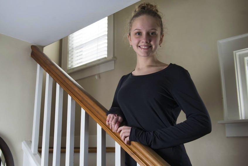 
Grace Disney, 13, poses for a photo inside her west-end Halifax home last month. - Ryan Taplin
