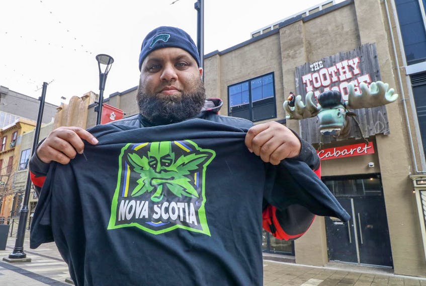 
Accusations are being traded over what led to the cancellation of the first marijuana-themed pub crawl in Halifax. Shown here is Krishna Parmar, owner of Dartfrog Events, who organized the event. - Eric Wynne
