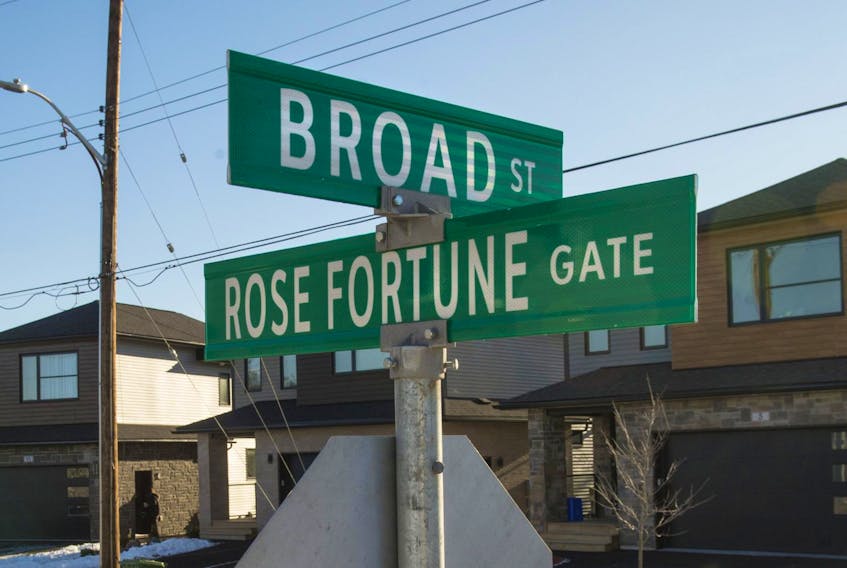 
Rose Fortune Gate in Bedford. The street was named after Fortune in 2017. - Ryan Taplin
