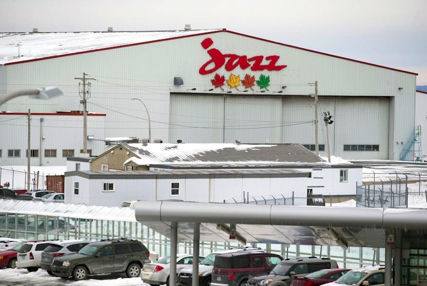 
The Air Canada Jazz hangar at the Halifax Stanfield Airport. A Jazz-operated Dash 8-300 aircraft landed safely in Halifax after a hydraulic issue caused an emergency to be declared. - Ryan Taplin
