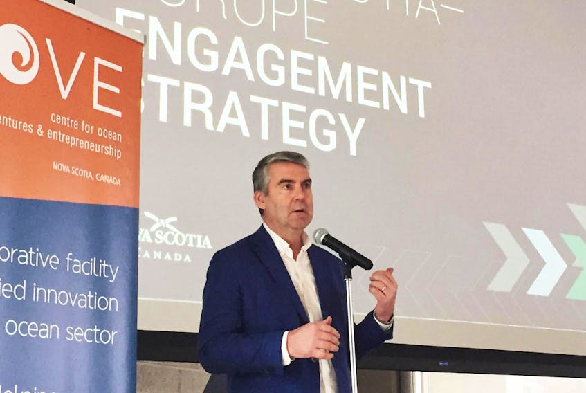 Premier Stephen McNeil launched the province’s new European Engagement Strategy at the Centre for Ocean Venture and Entrepreneurship in Dartmouth on Thursday.