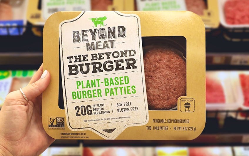 Sobeys says it was the first grocery chain to introduce The Beyond Burger, meatless burger, to grocery shoppers across the country on Friday.