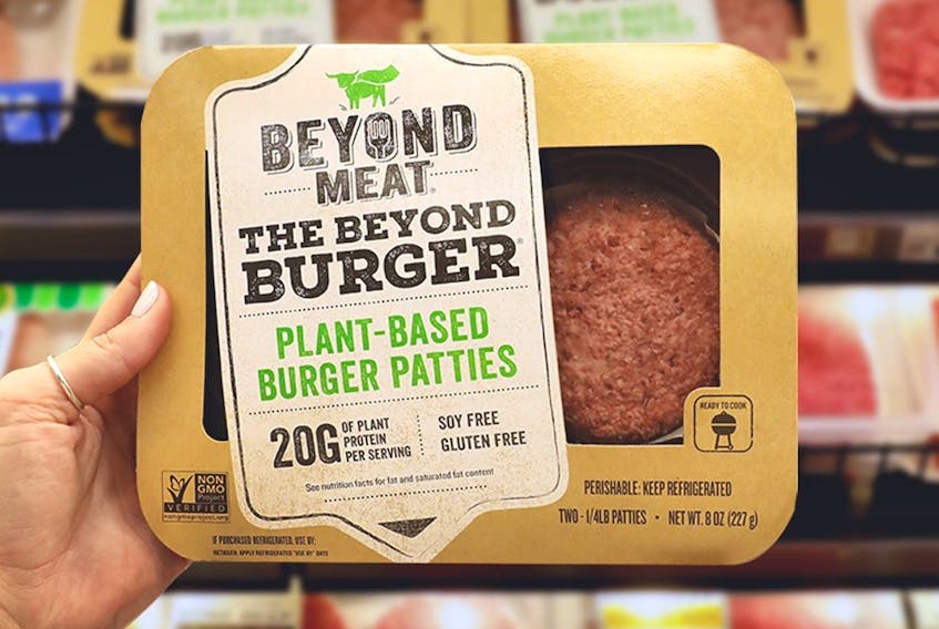 Sobeys says it was the first grocery chain to introduce The Beyond Burger, meatless burger, to grocery shoppers across the country on Friday.