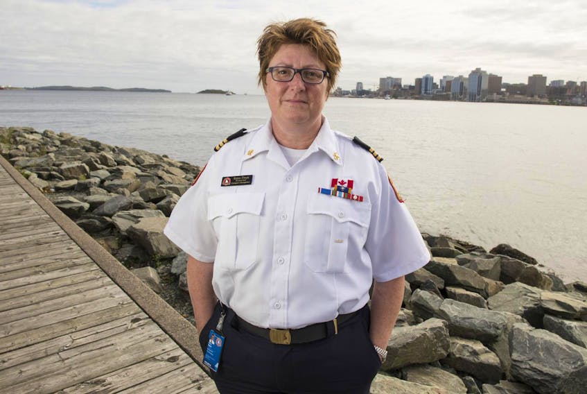 Erica Fleck, division chief of emergency management with the Halifax fire department, shown on the Dartmouth waterfront in August, says that it’s important to plan for emergencies. - Ryan Taplin
