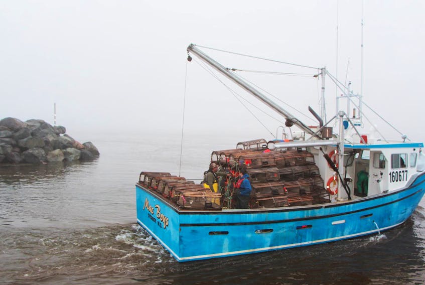
A Boat departs from Bayfield, Antigonish County at the start of the 2018 lobster season. - File
