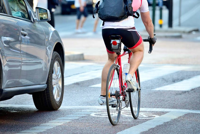 
By keeping your eyes up and scanning the drive scene, you’ll see cyclists in sufficient time to take their presence into account — to make allowances and give them space.
