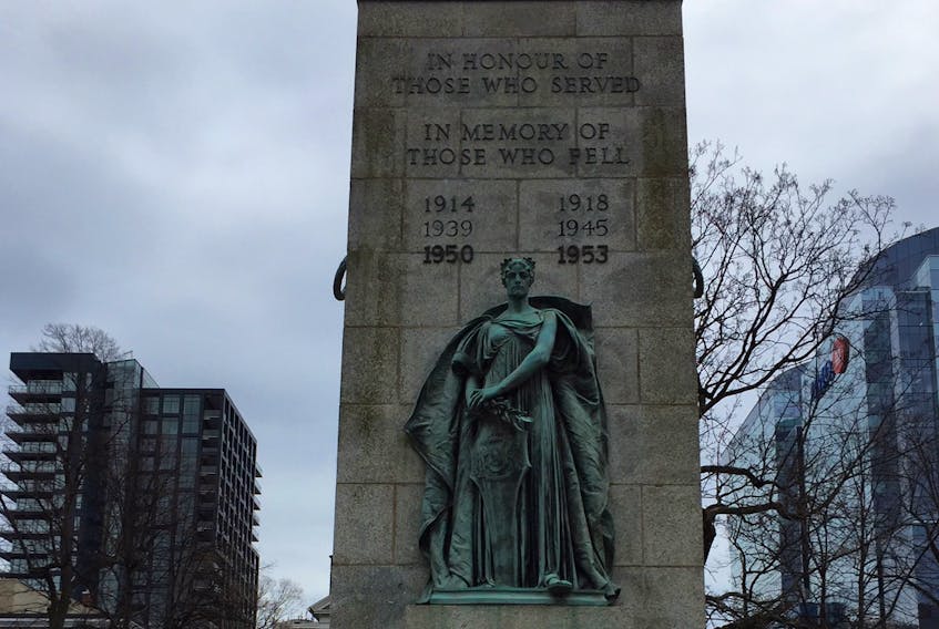 
The memorial cenotaph at the Halifax Grand Parade. - Francis Campbell

