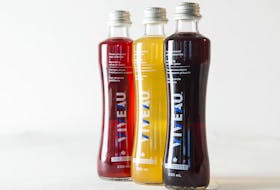 Hanspeter Stutz, owner of Domaine de Grand Pre winery, has partnered with Ted Grant to create Viveau, a company that is combining Nova Scotia fruit juice with mineral water to make a healthy drink for export and the domestic market.