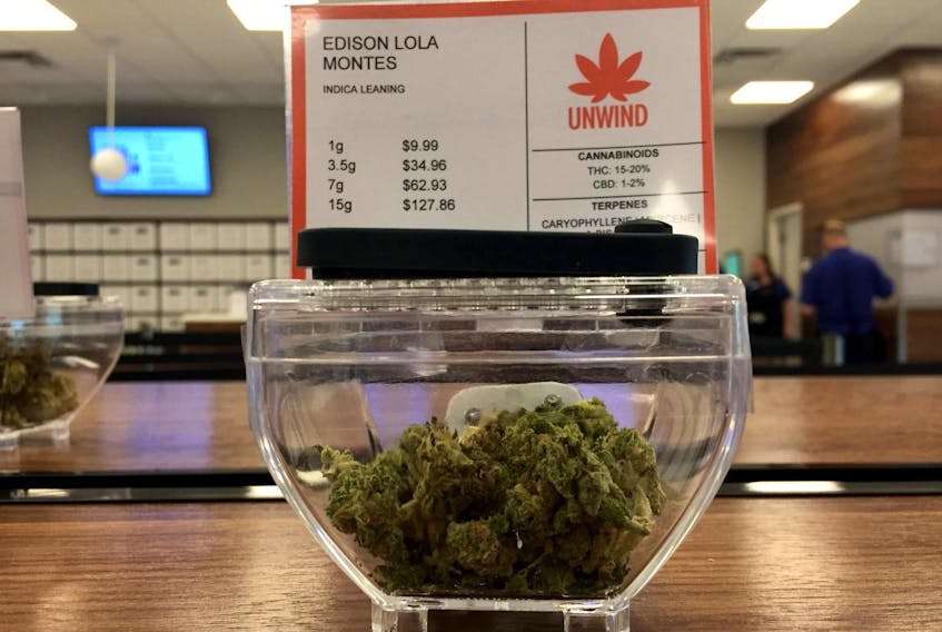 
A sample of one of the marijuana varieties available at the NSLC. The corporation said shortages of product have improved in recent weeks. - File

