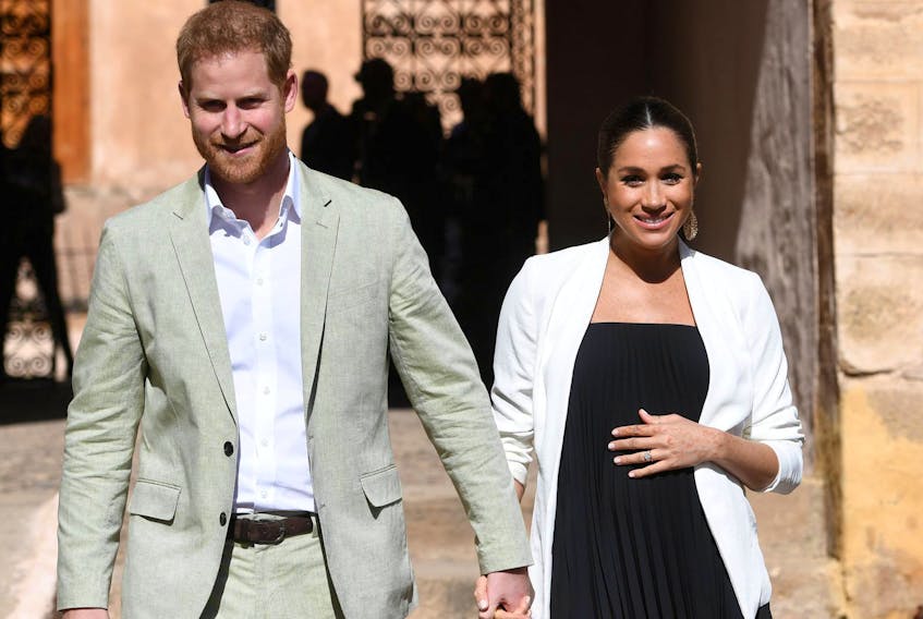 
 Britain's Meghan, Duchess of Sussex and Prince Harry visit the Andalusian Gardens in Rabat, Morocco on Feb. 25, 2019. Arrizabalaga / Pool via Reuters
