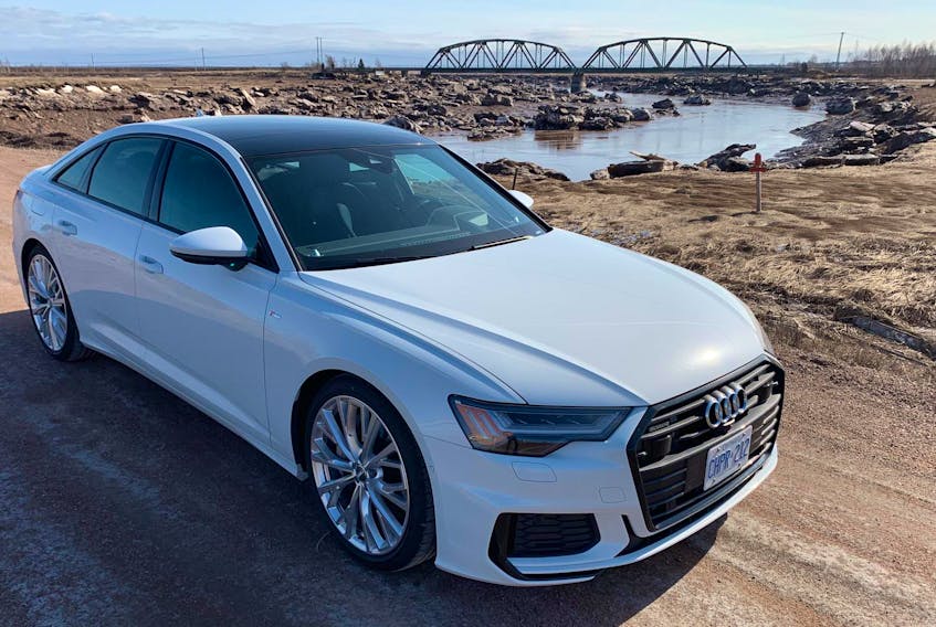 
The 2019 Audi A6 is powered by a 335-horsepower, turbocharged, 3.0-litre, direct-injected V6 coupled to a seven-speed S-tonic dual-clutch automatic transmission.
