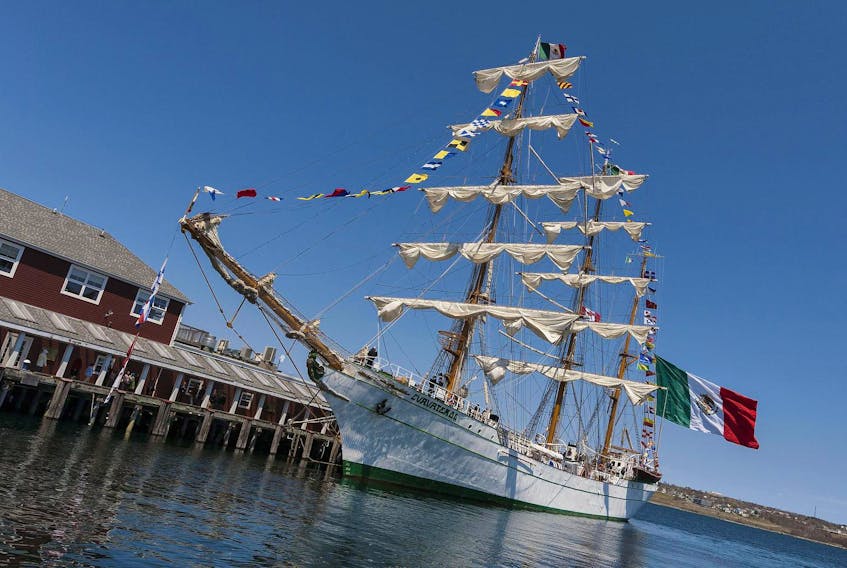 
The Mexican Navy’s tall ship, ARM Cuauhtémoc, made an appearance at Pier 24 last week. - David Grandy

