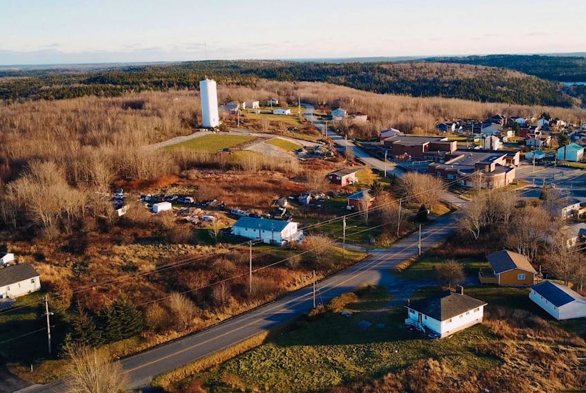 <HA,4,203>A drone shot of the community from the documentary This Is North Preston.