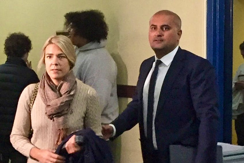 
Former taxi driver Bassam Al-Rawi arrives at Halifax provincial court Thursday with his wife for the resumption of his sexual assault trial. – Steve Bruce
