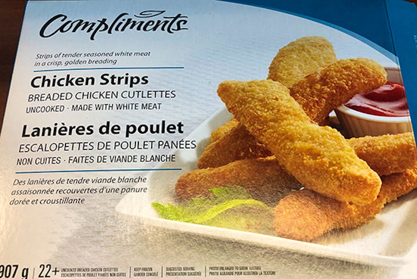 
Boxes of Compliments brand chicken strips are being recalled for possible salmonella contamination. 
