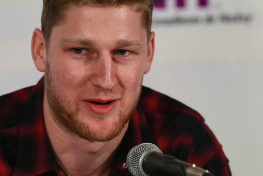 
Former Halifax Mooseheads star Nathan MacKinnon said he hadn’t been in the Scotiabank Centre since the 2013 Memorial Cup run. He said he got ‘ goosebumps’ walking around the arena today. 

