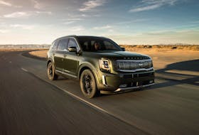 From its hot-stamped grill and LED headlights to the skid plate and dual exhaust outlets, Kia’s 2020 Telluride has a distinct appearance. - Kia