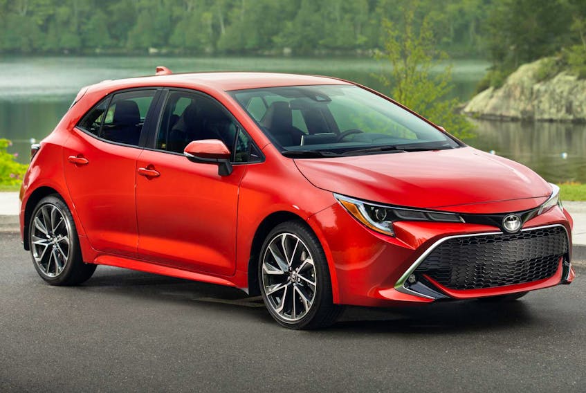 
The 2019 Toyota Corolla hatchback is powered by a 2.0-litre, four-cylinder engine that generates up to 168 horsepower and 151 lb.-ft. of torque. - Toyota
