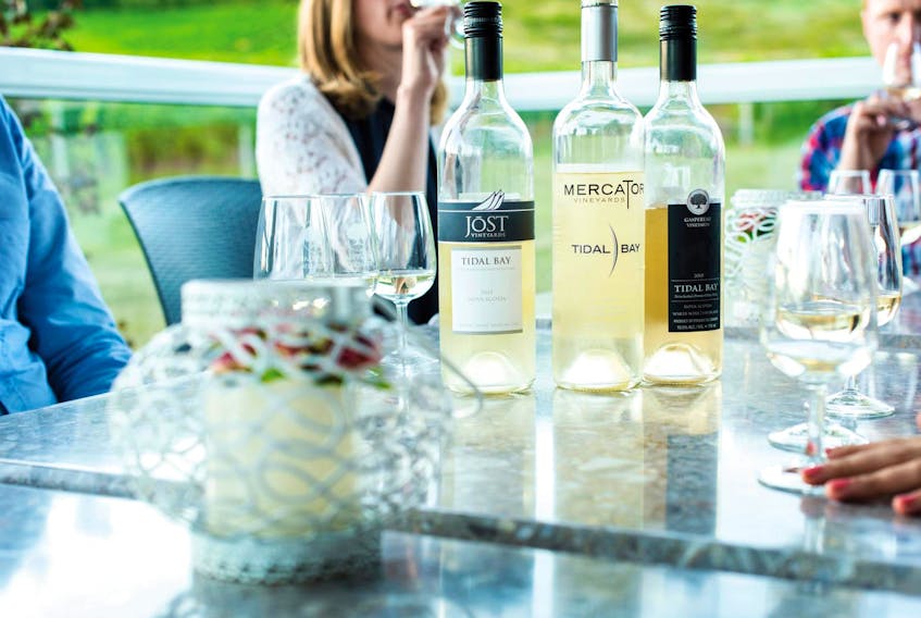 
Tidal Bay, Nova Scotia’s signature wine, is enjoyable on its own as a crisp, refreshing summertime white or paired with fresh seafood and salads. - Tourism Nova Scotia
