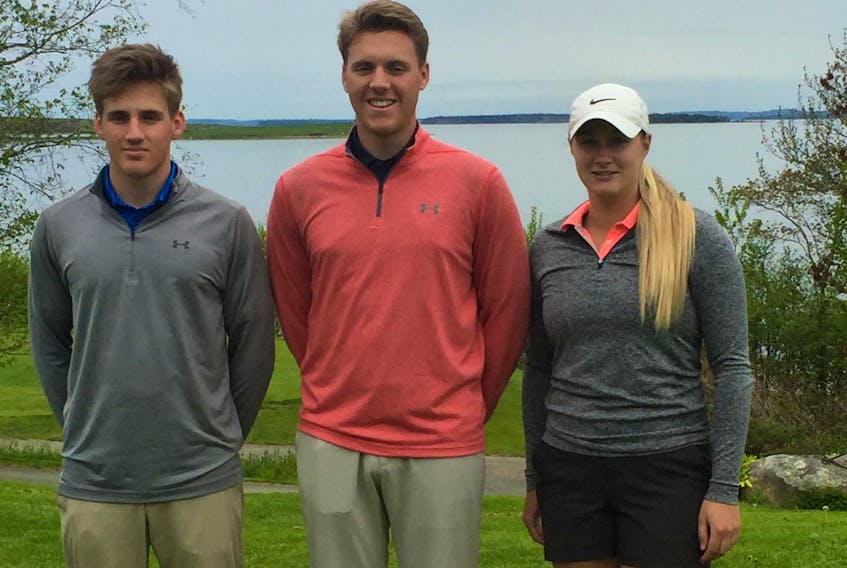
The Chandler family has a busy golf week ahead of them. From left: Mark and Matthew will compete in the NSGA men’s amateur and sister Allison is one of the favourites in the provincial women’s amateur. - Glenn MacDonald
