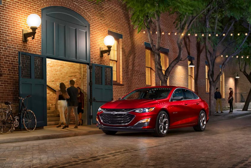 
The 2019 Chevrolet Malibu is available with a turbocharged, 2.0-litre, four-cylinder engine that puts out 250 horsepower, pushing the Malibu to 96 km/h in 6.1 seconds. 
