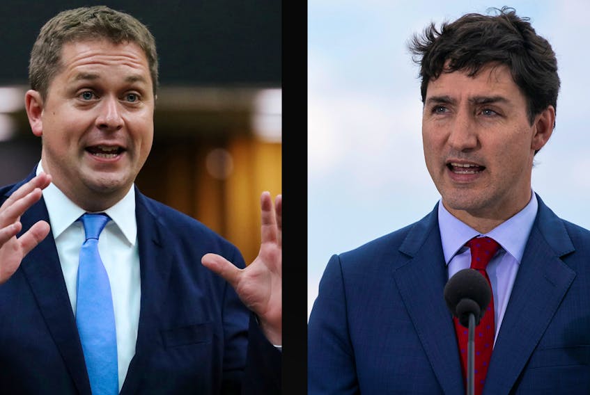 
Conservative leader Andrew Scheer, left, and Prime Minister Justin Trudeau. - Reuters/Herald composite
