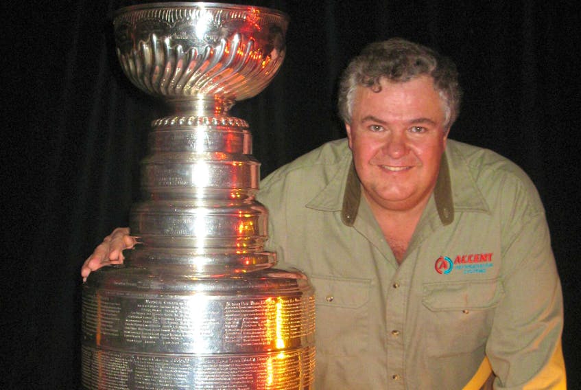 
Art Sutherland, seen here with the Stanley Cup at an ice rink in Las Vegas, is president of Accent Refrigeration Systems, a Victoria, B.C., company that designs innovative and reliable systems for recreational ice facilities around the globe. - Contributed

