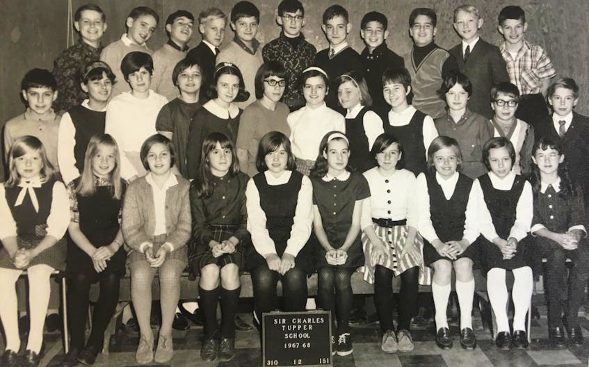 
A photo believed to be of James Grant’s Grade 6 class at Sir Charles Tupper Elementary School, in 1967-68, his first year at the school. Columnist John DeMont, top row second from left, was in Grant’s classroom for just that one year. But he has never forgotten the educator, who spent 20 years as principal at Sir Charles Tupper and who died on the weekend at age 80. - John DeMont
