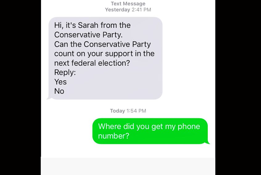 
A slew of Nova Scotians are being targeted by the Conservative party’s pre-election texting campaign. - Herald
