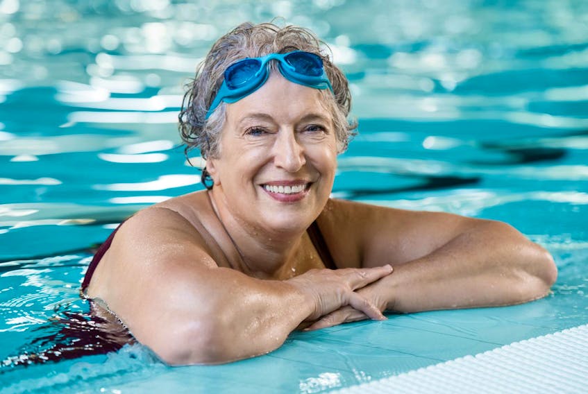 Swimming is a great cardiovascular and exercise. Adults need at least 150 minutes of such exercise each week.