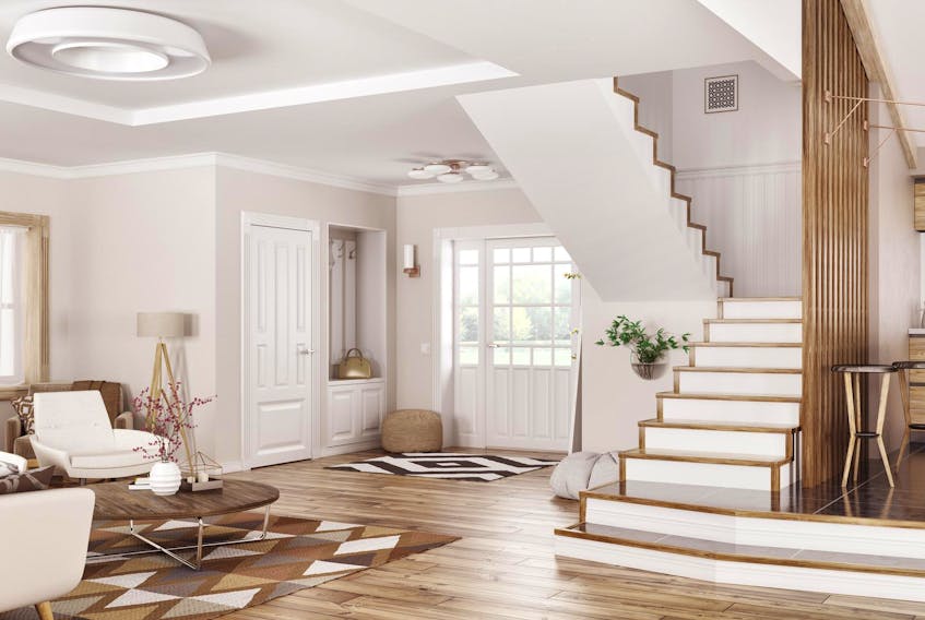 
When it’s time for a remodel, many homeowners opt to either replace or refinish older wooden components, including the treads, risers, stringers, handrails and balusters — using an attractive wood species and handsome stain. - GETTY IMAGES/iSTOCKPHOTO
