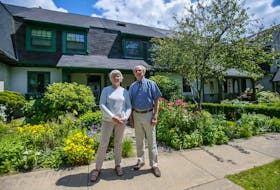 

Mary Reardon and Bill Stewart are seen in front of their Hydrostone home in Halifax on Wednesday. They are part of a new neighbourhood group that made a presentation to community council urging Airbnb regulations. - Tim Krochak 
