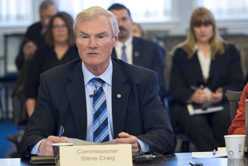 
Steve Craig addresses attendees to the police commission meeting in Halifax in 2017. He has resigned as Halifax regional councillor for Lower Sackville to take over the Sackville-Cobequid seat in the provincial legislature. - File 
