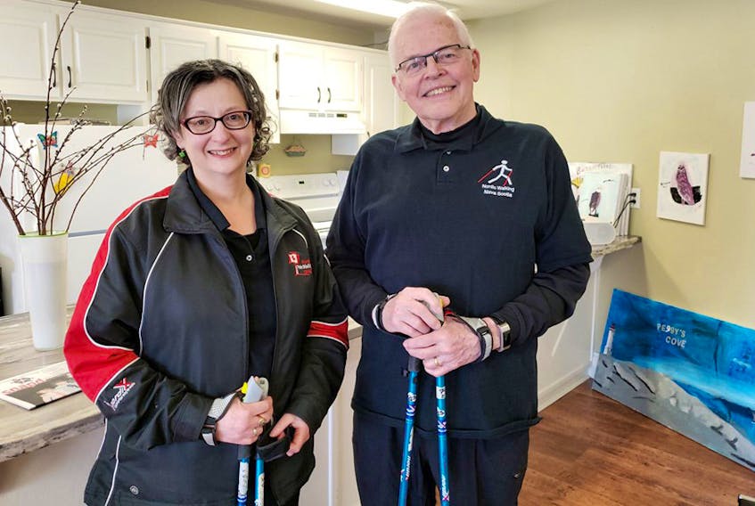 
Bill and Esther VanGorder operate Nordic Walking Nova Scotia, which offers Nordic walking beginner and intermediate clinics, as well as instructor certification courses.
