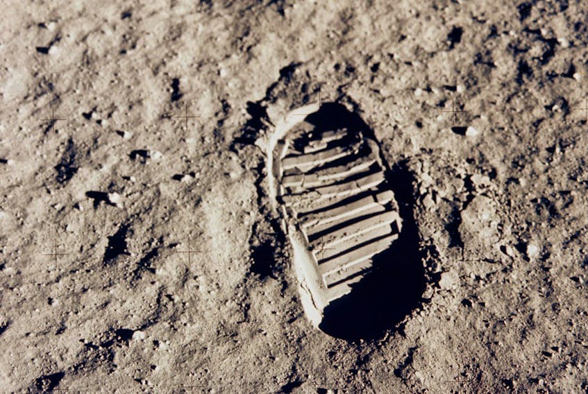 
One of the first footprints of Apollo 11 astronaut Edwin "Buzz" Aldrin left on the moon. - NASA
