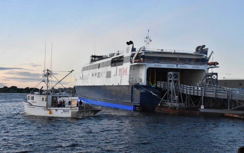 Bay Ferries Ltd., the operator of the Cat ferry from Yarmouth to Maine said it is anticipating that late summer will be the earliest the ferry service service to the United States could begin this season.  TINA COMEAU   TRI-COUNTY VANGUARD