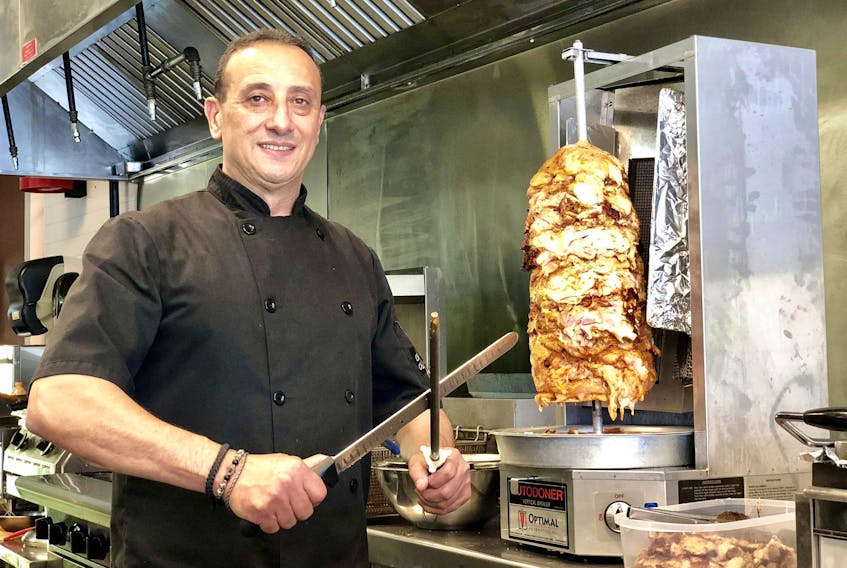 
Roy Khoury has made shawarma for three decades. - Maan Alhmidi
