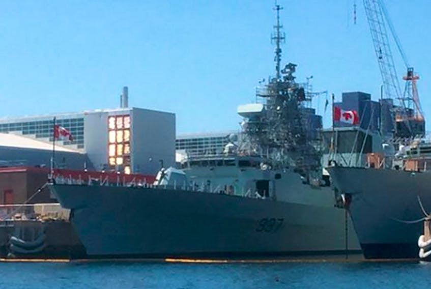 Pictures of a Royal Canadian Navy ship flying an upside down flag raised some eyebrows over the weekend, but officials say it was an accident.