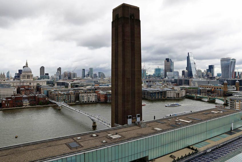 
The view from a new viewing platform during the unveiling of the New Tate Modern in London in 2016. - Stefan Wermuth / Reuters / File
