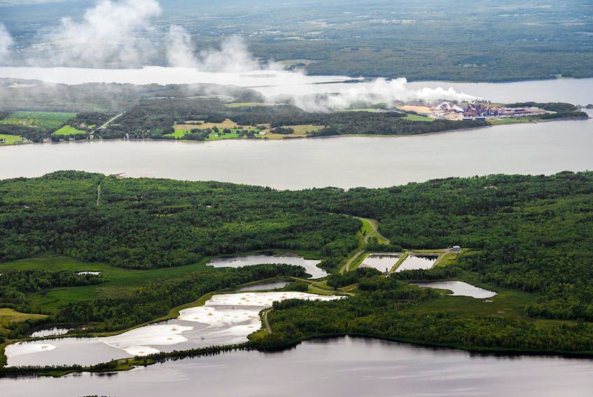 
The Boat Harbour treatment site processes wastewater from the Northern Pulp mill, seen in the background. - Christian Laforce / File
