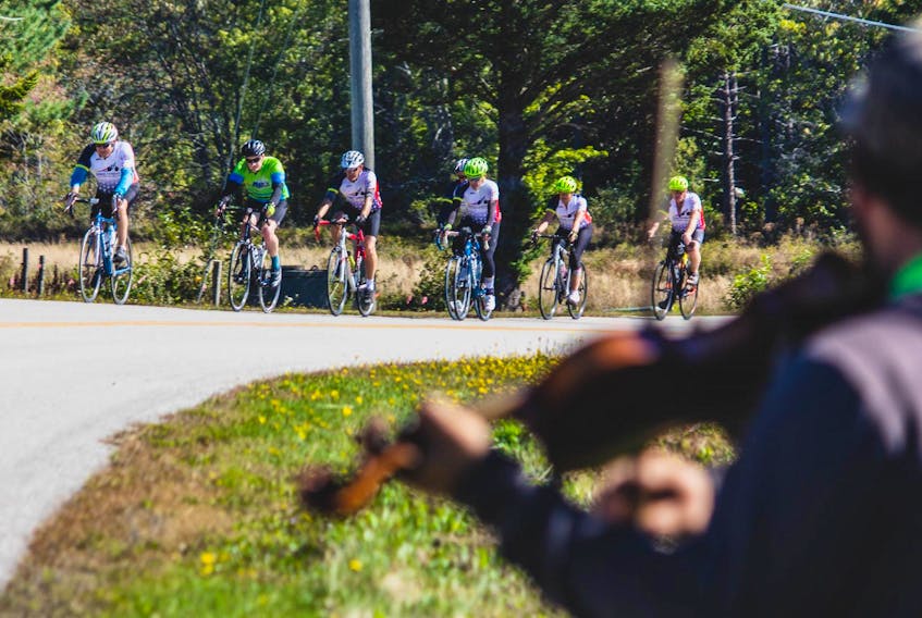 
The Baie Sainte-Marie Gran Fondo, held on Nova Scotia’s Acadian Coast on Sept. 23, is the largest such event in Atlantic Canada. In its fifth year, the cycling weekend expects to have about 1,000 participants riding in the Clare region. - Joey Robichaud
