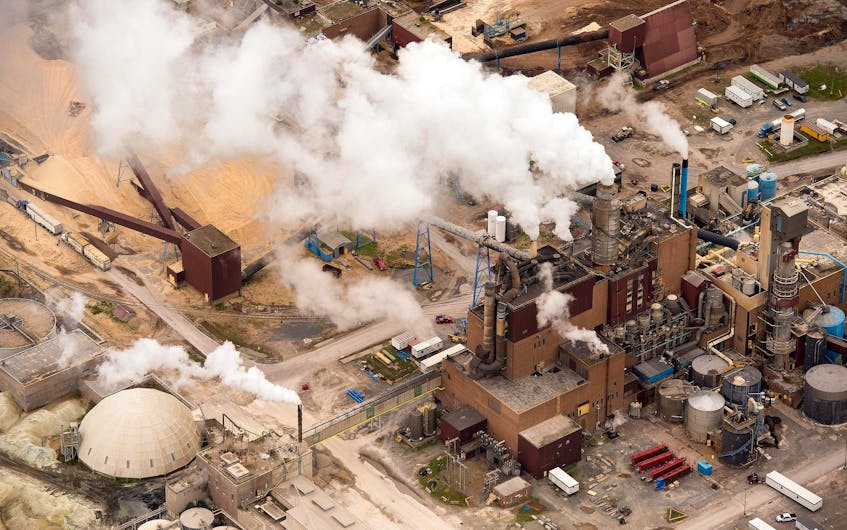 
The Northern Pulp mill at Abercombie Point, Pictou County, as seen from above. - File
