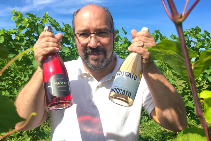 
An international trend towards lighter-alcohol wines has encouraged Domaine de Grand Pre winemaker Jurg Stutz to keep pace by producing its own version called Moscato. - Bill Spurr 
